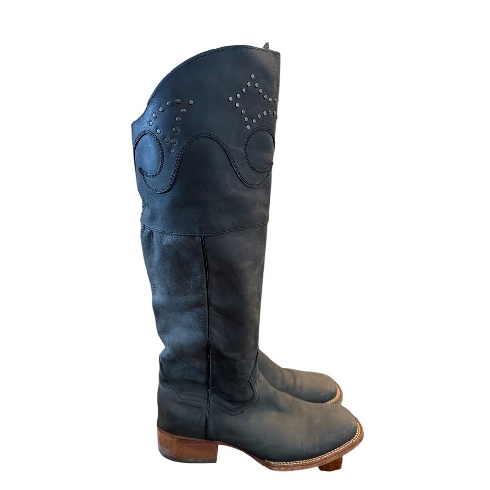 ⭐️ Women’s Dan Post Leather Gray Riding Boots. Size 9 Equestrian Western